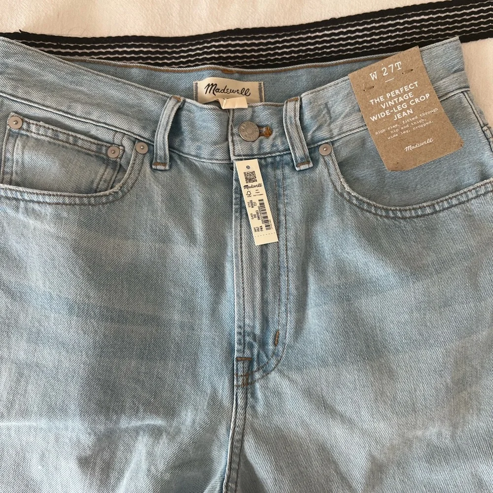 Madewell Light Blue Wide Leg Jeans